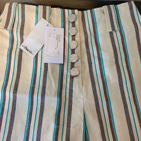 3.1 Phillip Lim striped high waist kick flare pants size XS, NWT - Picture 9 of 13